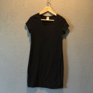 Black T-shirt dress